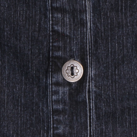 Alfred Dunner Petite Beaded Embellished Butterflies Blue Denim Jacket Women NWOT - Picture 4 of 7